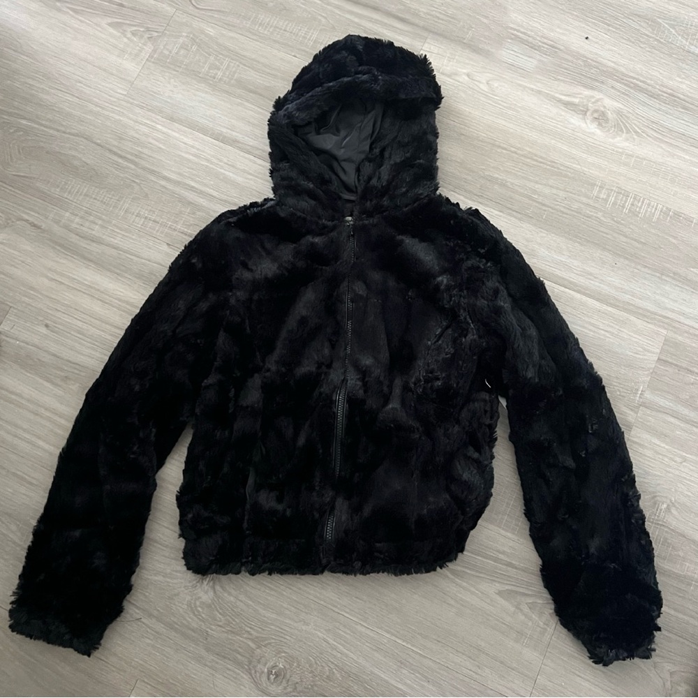 Faux Fur Zip Jacket